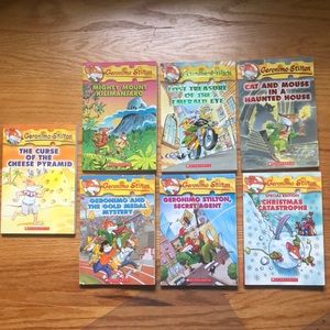 7 Geronimo Stilton Scholastic Books (like new)